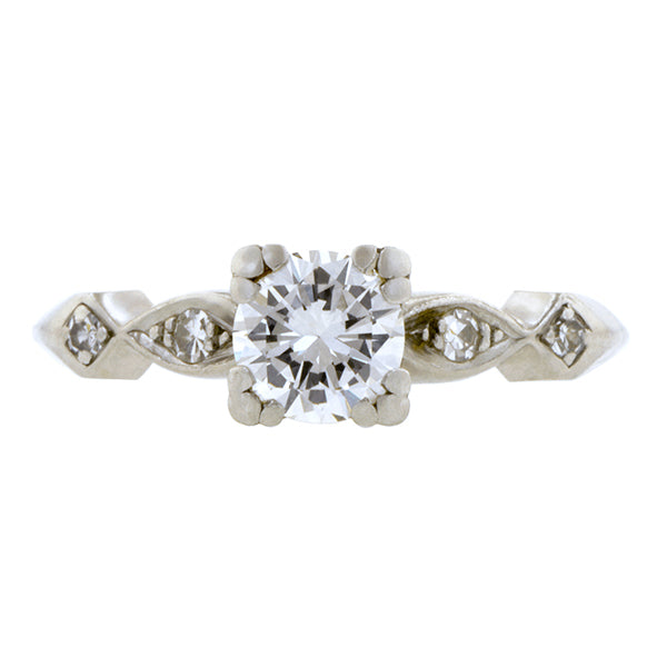 Vintage Diamond Engagement Ring, RBC 0.58ct:: Doyle & Doyle
