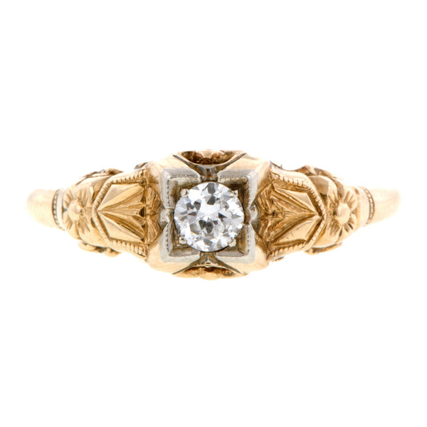 Vintage Engagement Ring, TRB 0.15ct::: Doyle & Doyle
