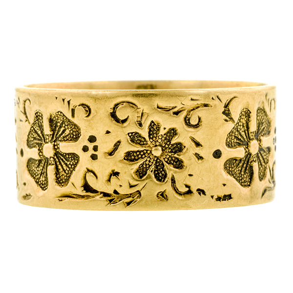 Victorian Wide Embossed Band