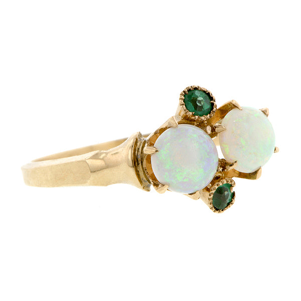 Victorian Opal & Tourmaline Ring
