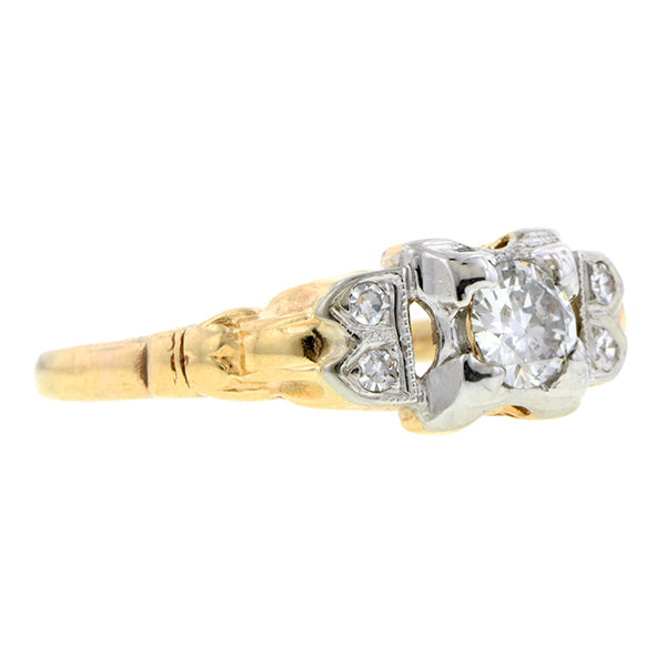 Vintage Diamond Engagement Ring, TRB 0.24ct
