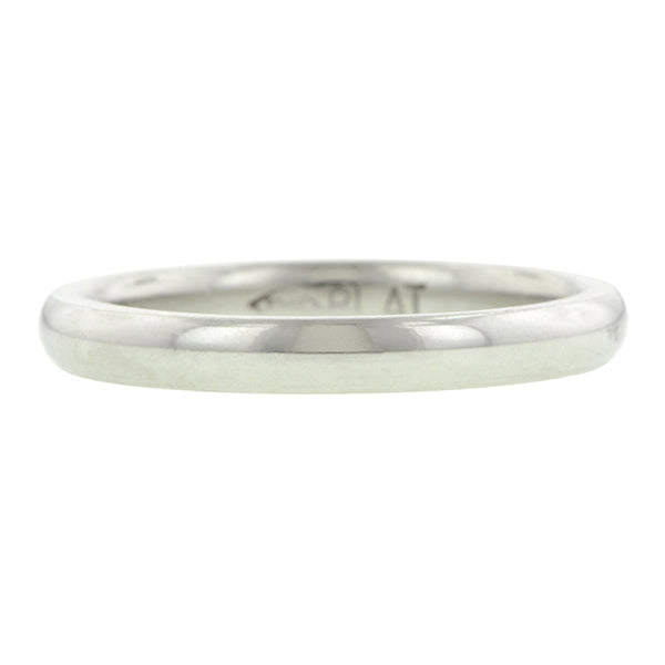 Contemporary ring: a Platinum Comfort Fit Wedding Band Ring, 2.5mm sold by Doyle & Doyle vintage and antique jewelry boutique.