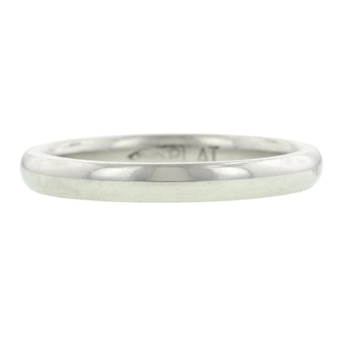 Contemporary ring: a Platinum Comfort Fit Wedding Band Ring, 2.5mm sold by Doyle & Doyle vintage and antique jewelry boutique.