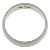 Contemporary ring: a Platinum 5mm  Half Round Wedding Band sold by Doyle & Doyle vintage and antique jewelry boutique.