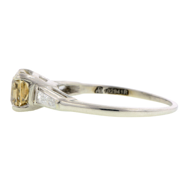 Vintage Diamond Engagement Ring, Cushion 1.56ct