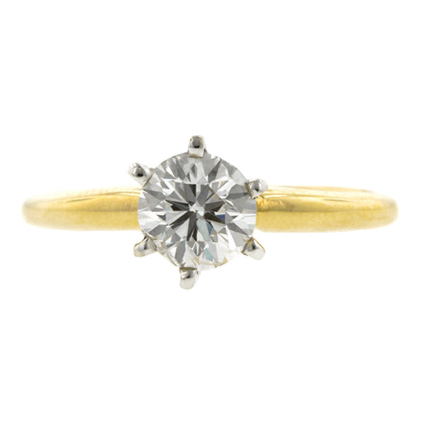 Vintage Diamond Solitaire Engagement Ring, RBC 0.80ct:: Doyle & Doyle