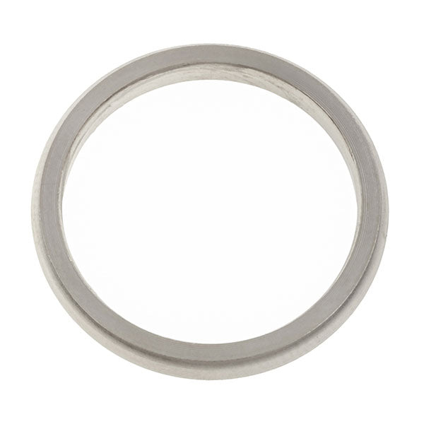 Contemporary ring: a White Gold Comfort Fit Wedding Band sold by Doyle & Doyle vintage and antique jewelry boutique.