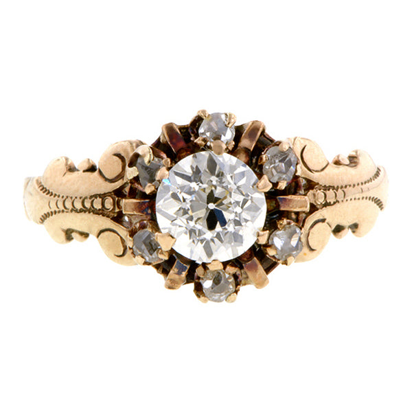 Victorian Diamond Cluster Ring, Old European Doyle & Doyle