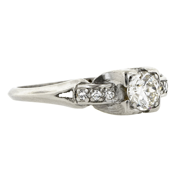 Art Deco Diamond Ring, Old Euro 0.36ct::Doyle & Doyle