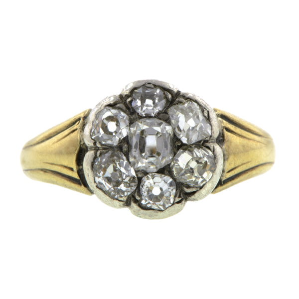 Victorian Diamond Cluster Ring, Old Mine 0.20ct