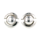 Vintage Round Silver Cufflinks::Doyle & Doyle