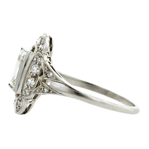 Vintage Diamond Engagement Ring, Rect. Step Cut 1.34ct:: Doyle & Doyle