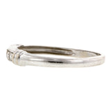 Vintage ring; a White Gold Diamond Wedding Band sold by Doyle & Doyle vintage and antique jewelry boutique.