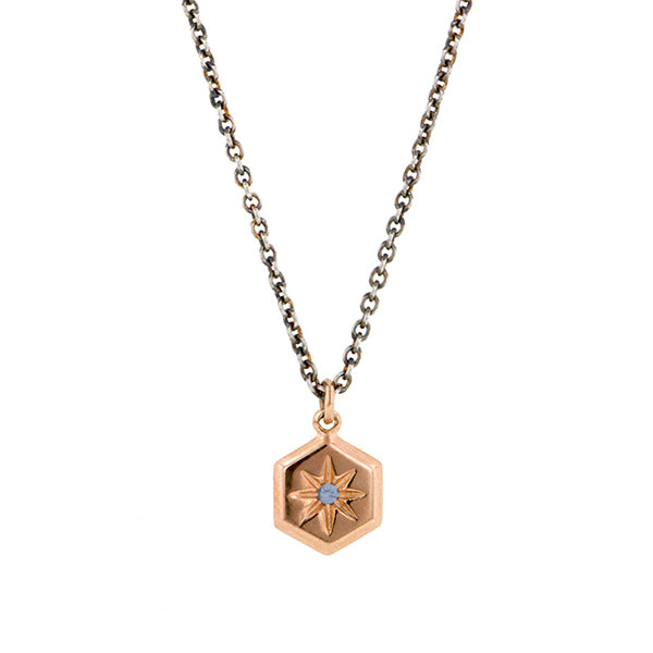Hex Sapphire Necklace- Heirloom by Doyle & Doyle::