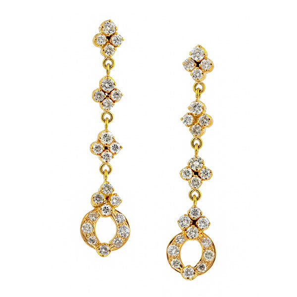 Estate Diamond Drop Earrings :: Doyle & Doyle