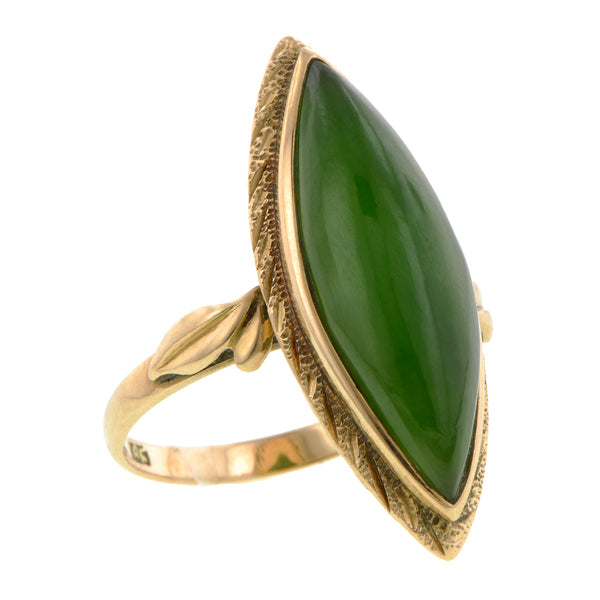 Vintage Nephrite Ring::Doyle & Doyle