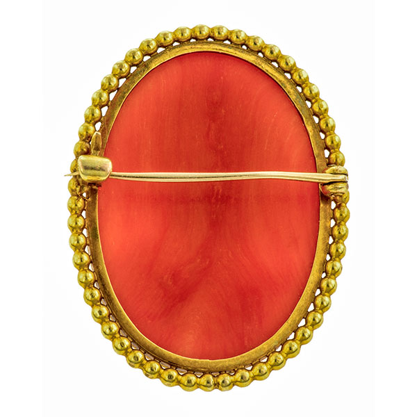 Victorian Coral Bacchante Cameo:: Doyle & Doyle