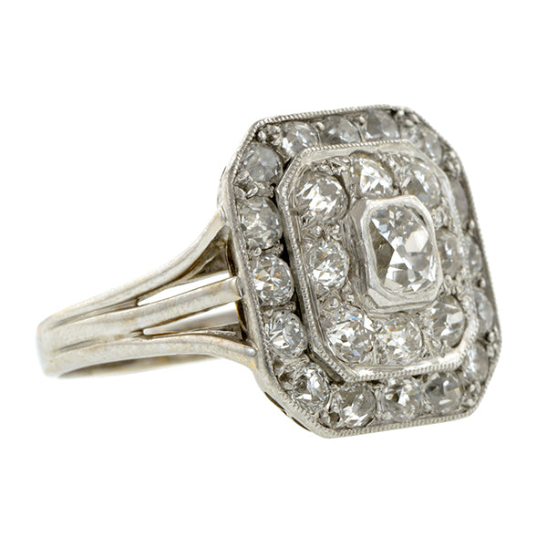 Art Deco Diamond Dinner Ring, Old Mine 0.40ct : Doyle & Doyle