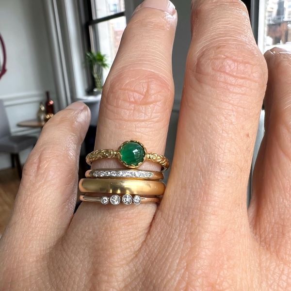 Comfort Fit Wedding Band Ring, 3mm 18ky sold by Doyle and Doyle an antique and vintage jewelry boutique