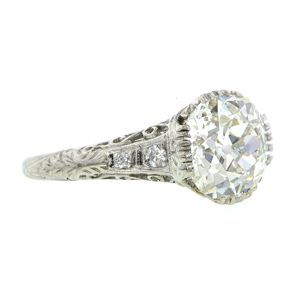 Edwardian Diamond Engagement Ring, Old Mine 2.64ct