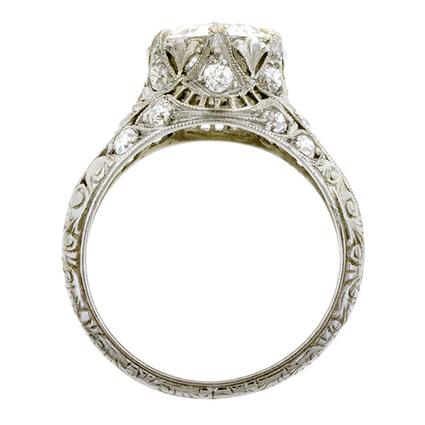 Art Deco Diamond Engagement Ring, Jubilee cut 2.17ct:: Doyle and Doyle