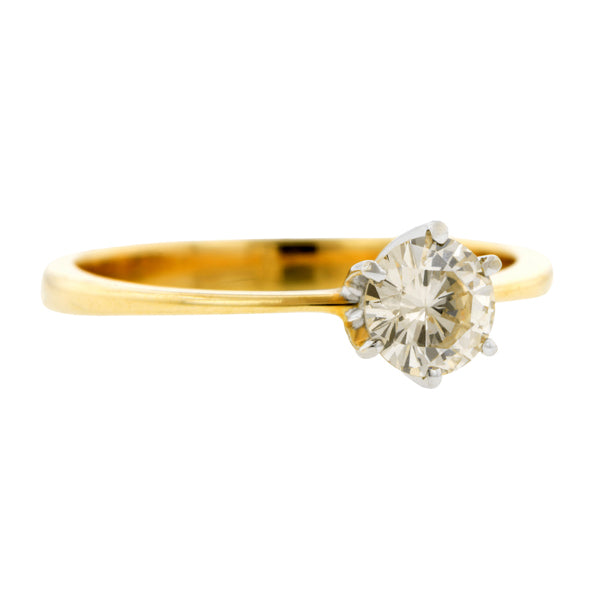 Vintage Diamond Solitaire Engagement Ring, RBC 0.50ct:: Doyle & Doyle
