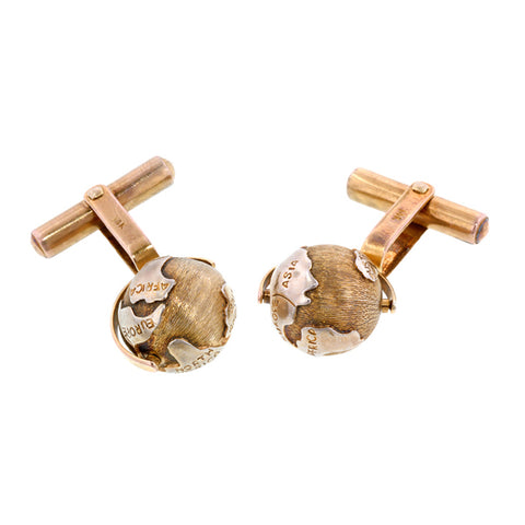Vintage Globe Cufflinks:: Doyle & Doyle