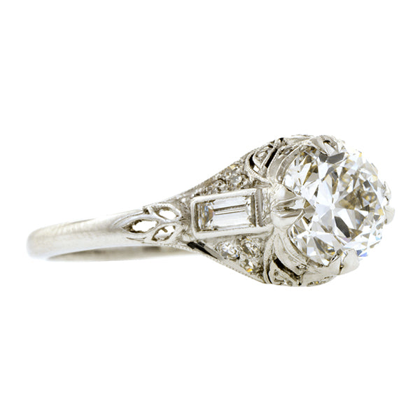 Art Deco Diamond Engagement Ring, TRB 1.17ct:: Doyle & Doyle