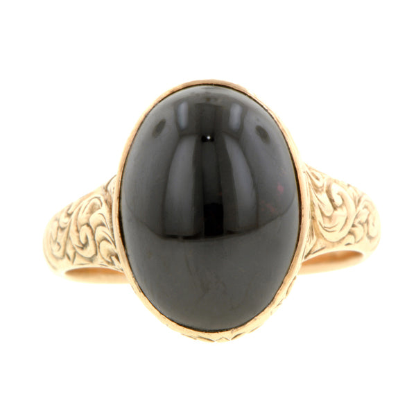 Victorian Cabochon Garnet Ring:: Doyle & Doyle
