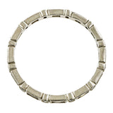 Baguette & Round Diamond Bezel Set Eternity Wedding