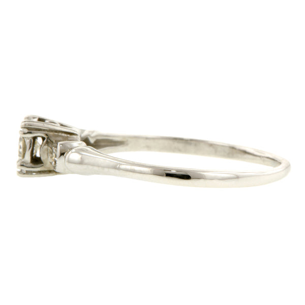 Vintage Engagement Ring, RBC 0.15ct