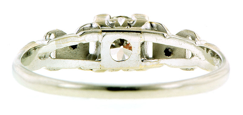 Art Deco TRB Diamond White Gold Ring :: Doyle & Doyle