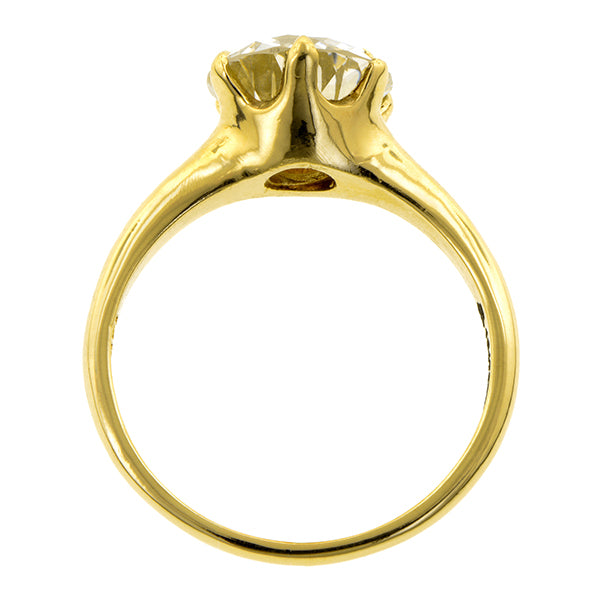 Vintage Engagement Ring, Old European 2.39ct