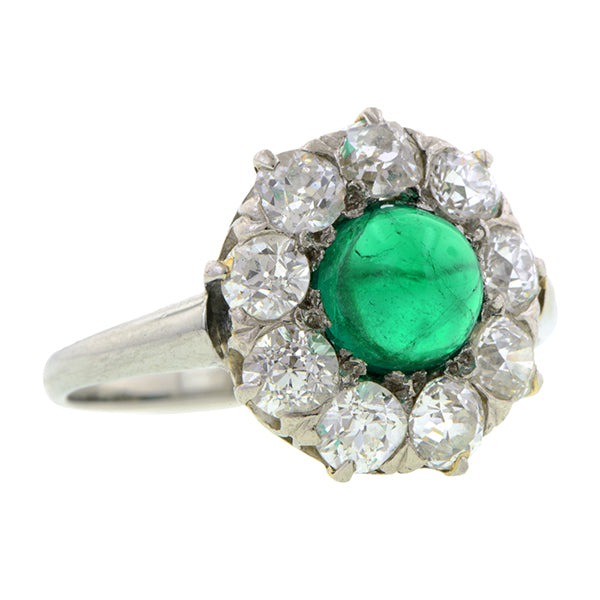 Antique Emerald & Diamond Ring : Doyle & Doyle