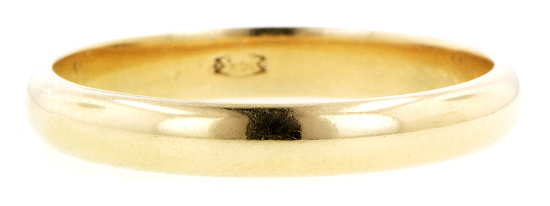 Half Round Gold Wedding Band