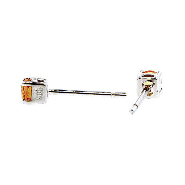 Round Citrine Stud Earrings, from Doyle & Doyle antique and vintage jewelry boutique