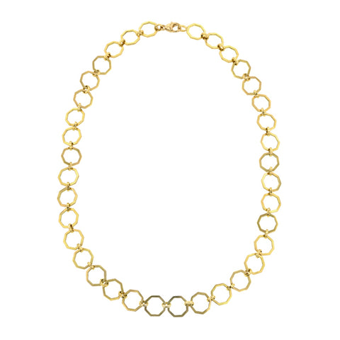 Octagonal Link Chain Necklace-Heirloom by Doyle & Doyle::