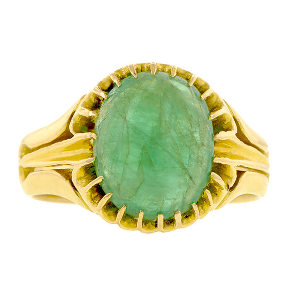 Victorian Emerald Ring:: Doyle & Doyle