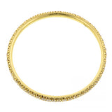 Yellow Gold, Round Brilliant Diamond Set Wire Eternity Band sold by Doyle & Doyle vintage and antique jewelry boutique