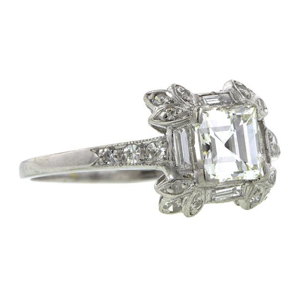 Vintage Diamond Engagement Ring, SQ.  0.91ct::Doyle & Doyle