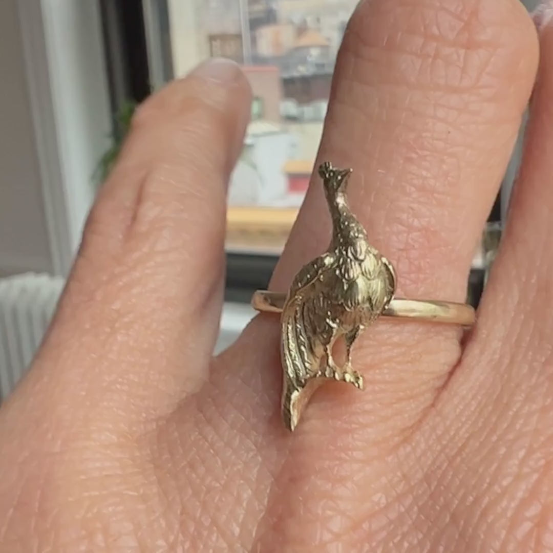 Antique Peacock Ring sold by Doyle and Doyle an antique and vintage jewelry boutique