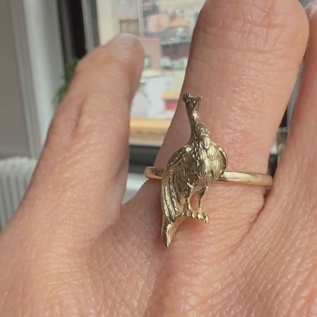 Antique Peacock Ring sold by Doyle and Doyle an antique and vintage jewelry boutique