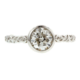 Old Euro 1.00ct Bezel Engagement Ring- Heirloom by Doyle & Doyle