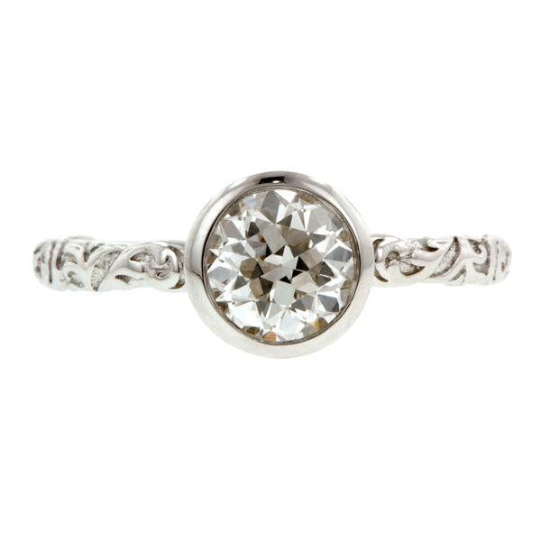 Old Euro 1.00ct Bezel Engagement Ring- Heirloom by Doyle & Doyle