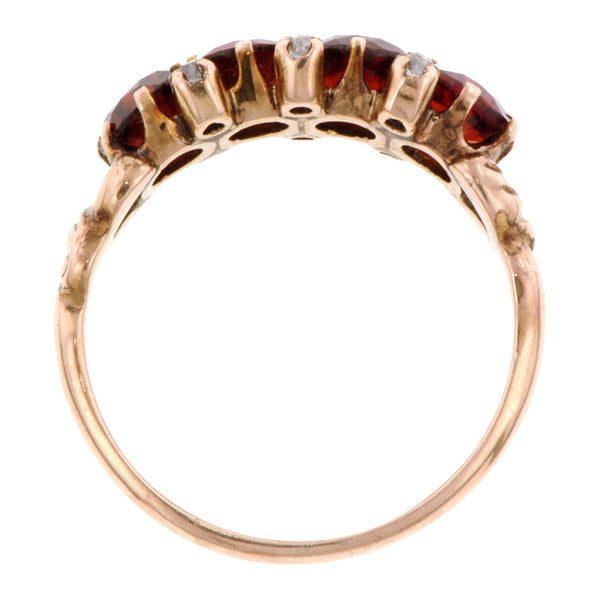 Victorian Garnet & Diamond Ring
