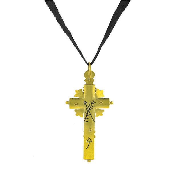 Crucifix Enamel Pendant