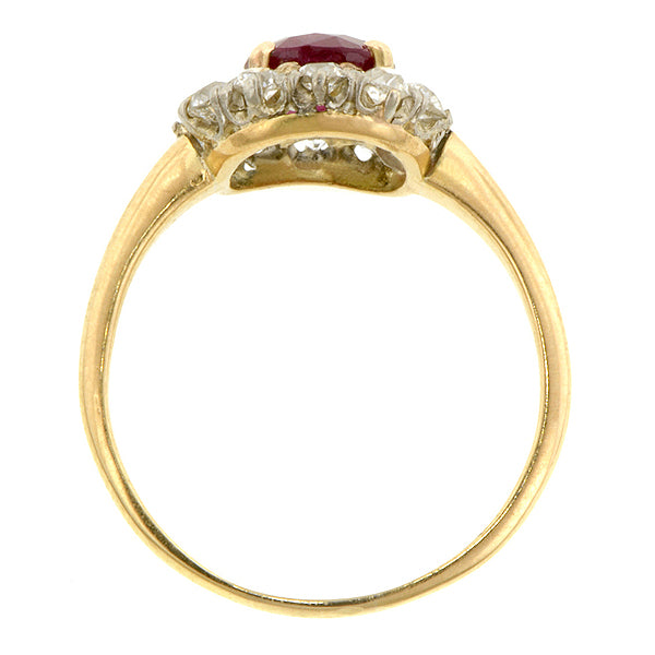 Antique Ruby & Diamond Ring,  1.50ct::Doyle&Doyle