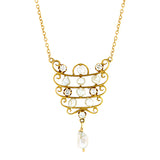 Vintage Diamond & Pearl Necklace:: Doyle & Doyle