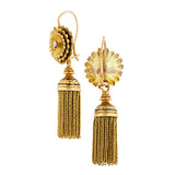 Antique DayNight Diamond Tassel Earrings :: Doyle & Doyle