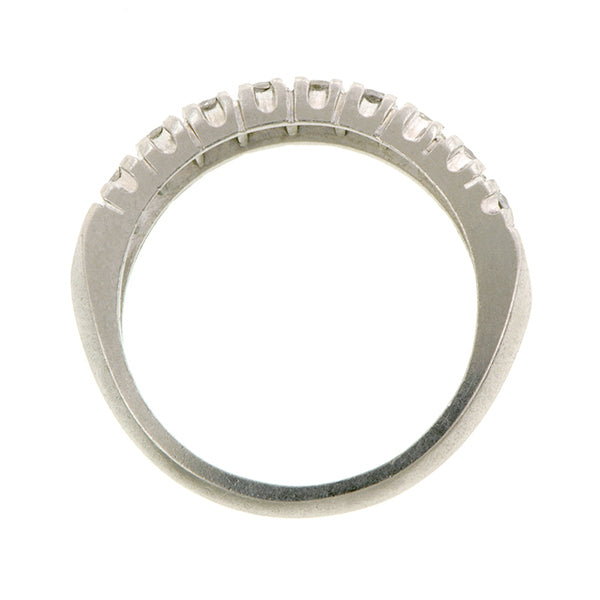 Vintage Diamond Wedding Band Ring, Platinum, sold by Doyle & Doyle vintage and antique jewelry boutique.